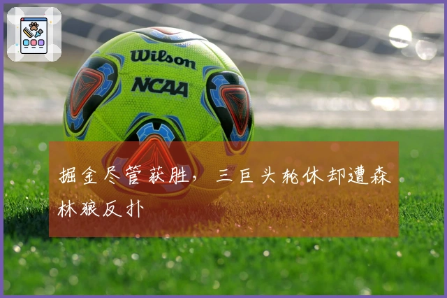 掘金尽管获胜，三巨头轮休却遭森林狼反扑